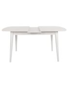 Table à manger Retro blanche - 130+30x75x80 cm